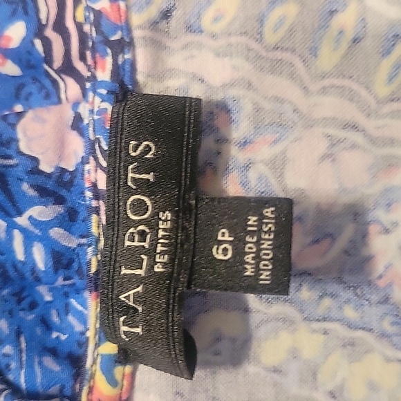 Talbots Petites Paisley Print Shift Dress, Size 6p. - Picture 4 of 5